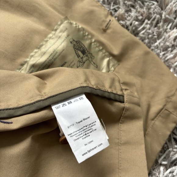 Fjallraven Travel Blazer G-1000 Cotton Utility Field Jacket Pockets Tan Sz XL - Picture 10 of 13